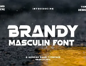 Brandy Masculine font