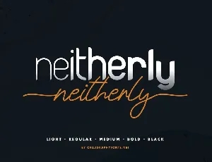 Neitherly Duo font