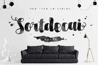 Sortdecai Brush Script Free font