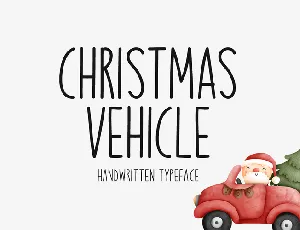 Christmas Vehicle font