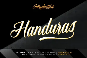 Handuras Script font