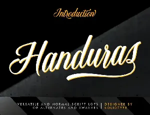 Handuras Script font