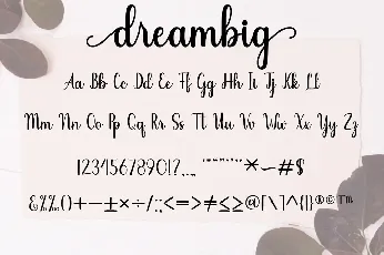 Dreambig font