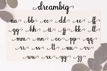 Dreambig font