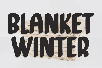 Blanket Winter Display font