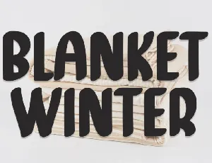 Blanket Winter Display font