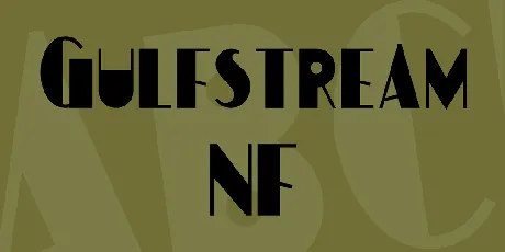 Gulfstream NF font