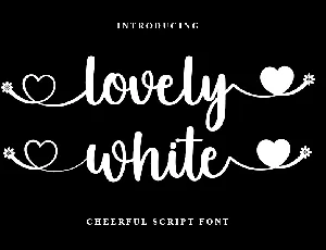 Lovely White font