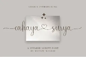 Cahaya Surya font