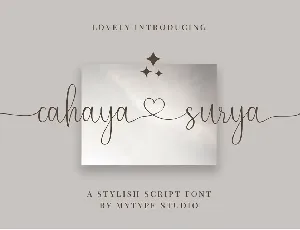 Cahaya Surya font