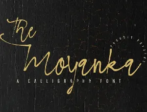 The Moyanka Calligraphy font
