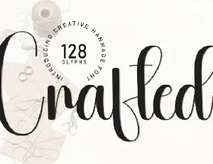 Crafted Script font