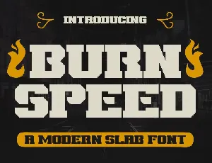 Burn Speed font