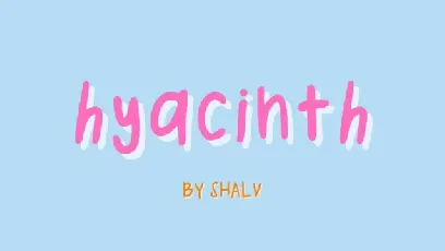 Hyacinth Display font