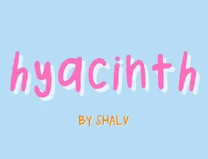 Hyacinth Display font