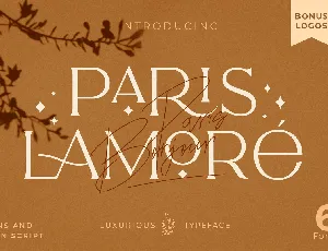 Paris Lamore Typeface font