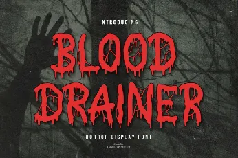 Blood Drainer font