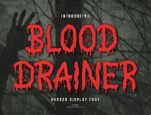 Blood Drainer font