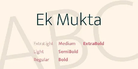 Mukta Family font