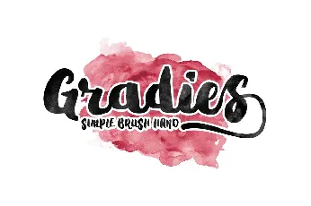 Gradies Brush Free font