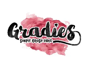 Gradies Brush Free font