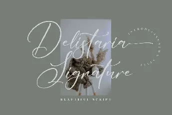 Delistaria Signature font