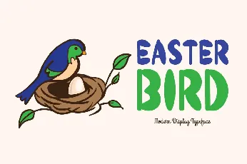 Easter Bird font