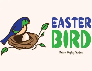 Easter Bird font