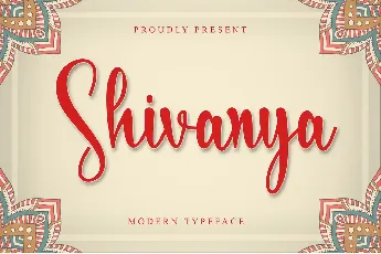 Shivanya- PERSONAL USE font