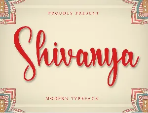 Shivanya- PERSONAL USE font