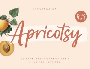 Apricotsy Demo font