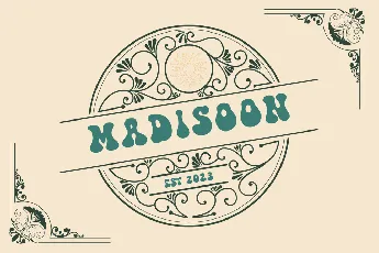 Madisoon font