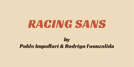 Racing Sans One font