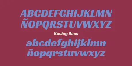 Racing Sans One font