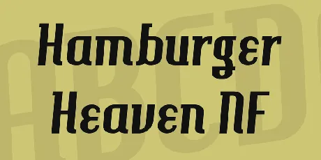 Hamburger Heaven NF font