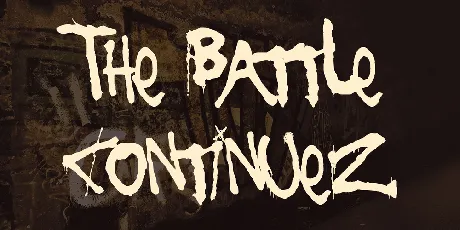 The Battle Continuez font