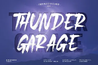 Thunder Garage font