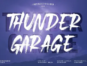 Thunder Garage font