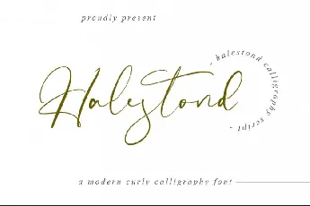 Halestond font