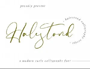 Halestond font