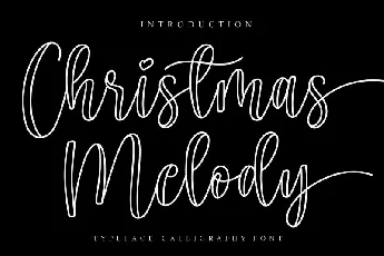 Christmas Melody Script font