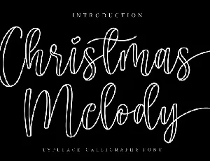 Christmas Melody Script font