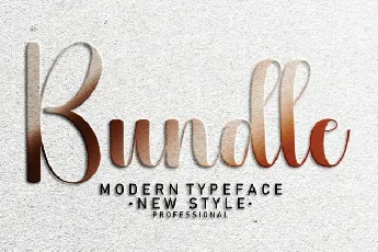 Bundle Script font