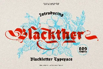 Blackther font