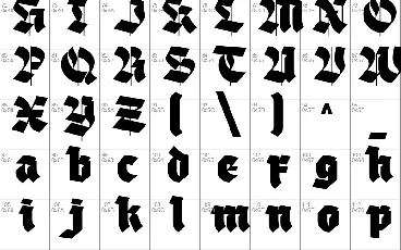 Blackther font