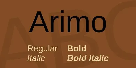 Arimo Family font