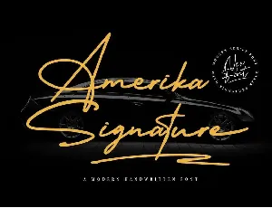 Amerika Signature font