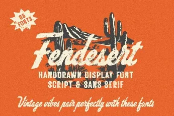 Fendesert font