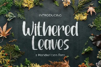 Withered Leaves font