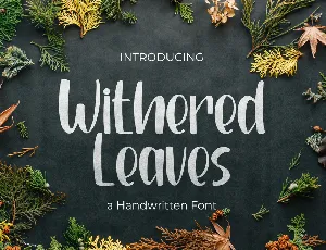 Withered Leaves font